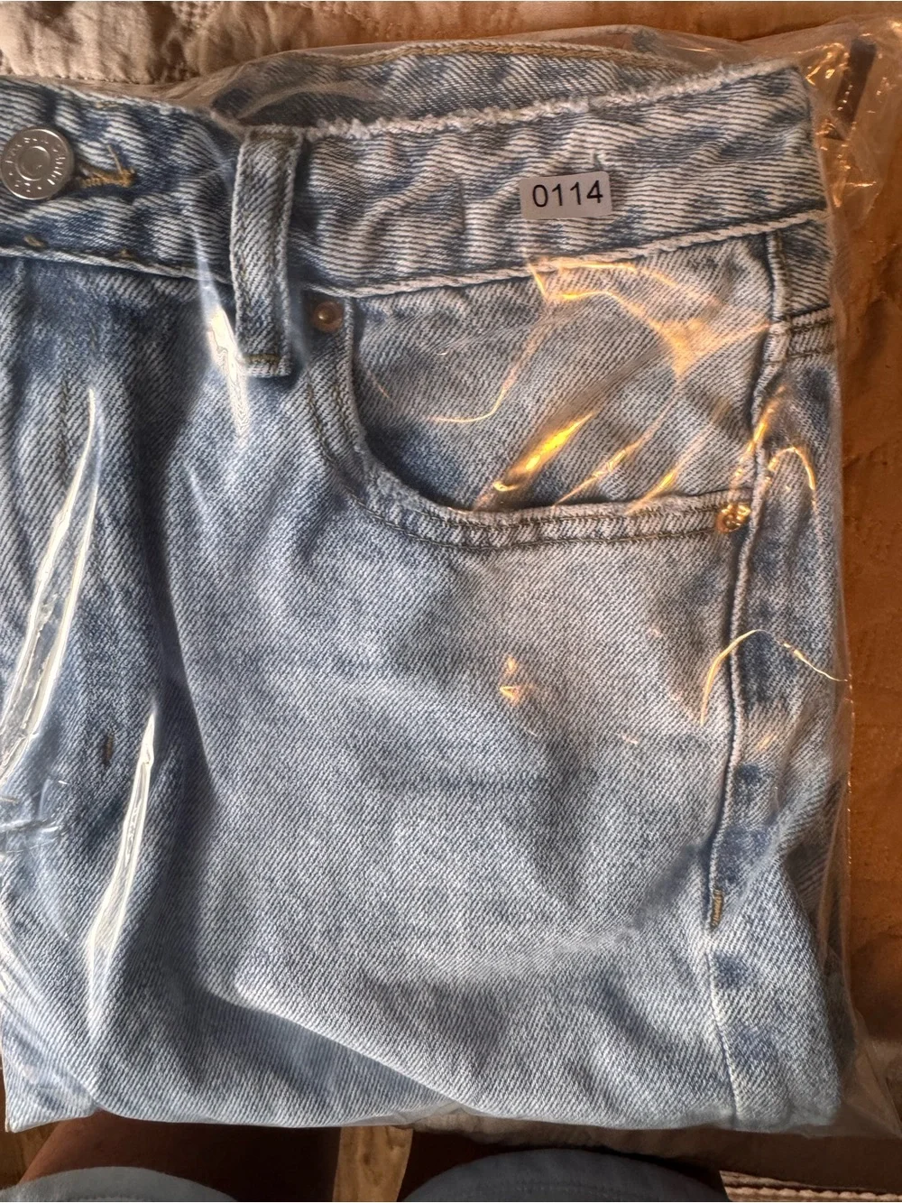 PacSun Light Wash‎ Distressed Straight Leg Jeans